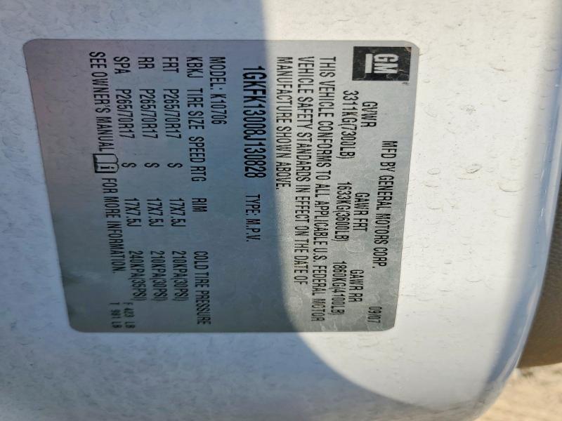 Aukcja sprzedaży 2008 Gmc Yukon, vin: 1GKFK13008J130828, numer aukcji: 69756236
