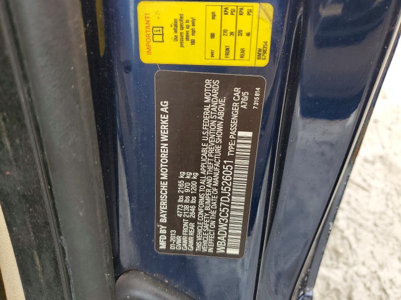 Продажа на аукционе авто 2013 Bmw 328, vin: WBADW3C57DJ526051, номер лота: 69895006