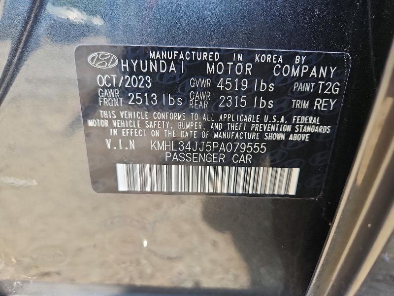 Продаж на аукціоні авто 2023 Hyundai Sonata Hybrid, vin: KMHL34JJ5PA079555, номер лоту: 68999226