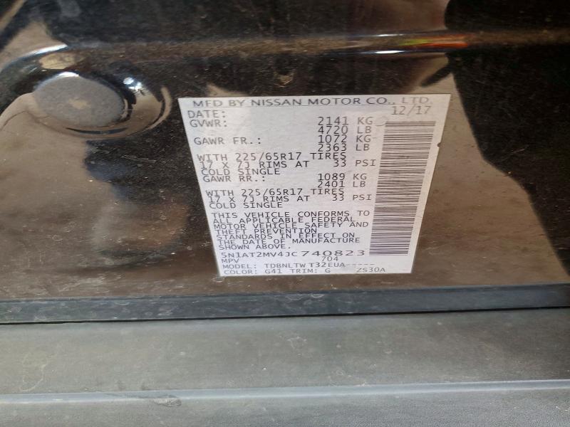 68056606 :رقم المزاد ، 5N1AT2MV4JC740823 vin ، 2018 Nissan Rogue مزاد بيع
