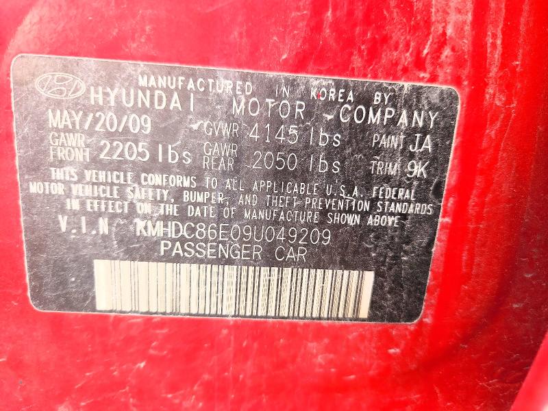 Продаж на аукціоні авто 2009 Hyundai Elantra, vin: KMHDC86E09U049209, номер лоту: 69158636