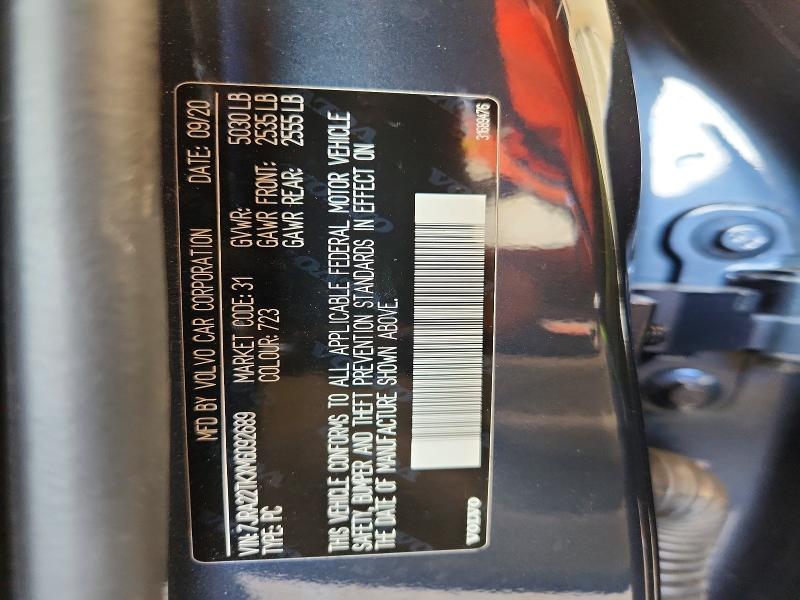 Aukcja sprzedaży 2021 Volvo S60, vin: 7JRA22TKXMG092689, numer aukcji: 67607856