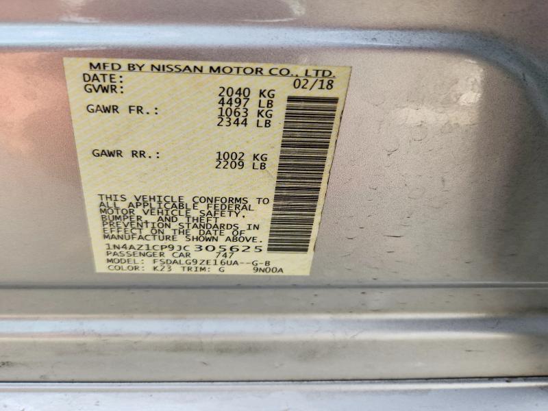 Aukcja sprzedaży 2018 Nissan Leaf, vin: 1N4AZ1CP9JC305625, numer aukcji: 68105736