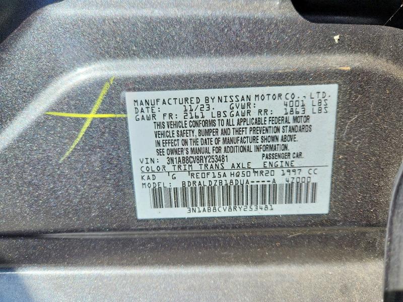 70729696 :رقم المزاد ، 3N1AB8CV8RY253481 vin ، 2024 Nissan Sentra مزاد بيع
