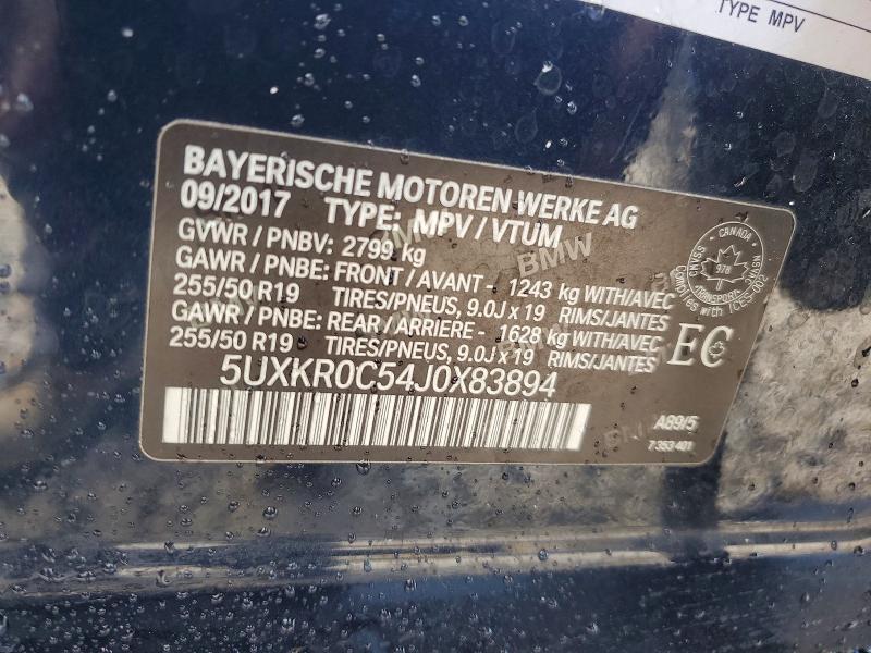 Aukcja sprzedaży 2018 Bmw X5, vin: 5UXKR0C54J0X83894, numer aukcji: 67167416