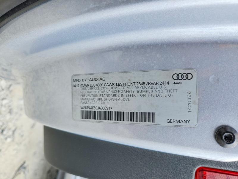 Продажа на аукционе авто 2018 Audi S5, vin: WAUP4AF59JA006917, номер лота: 70584576
