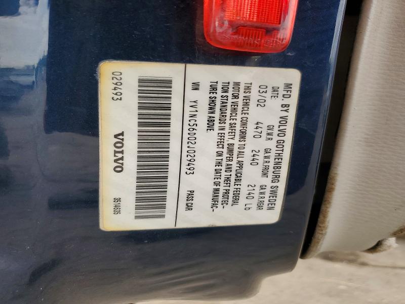 2002 Volvo C70 მანქანა იყიდება აუქციონზე, vin: YV1NC56D02J029493, აუქციონის ნომერი: 69580566