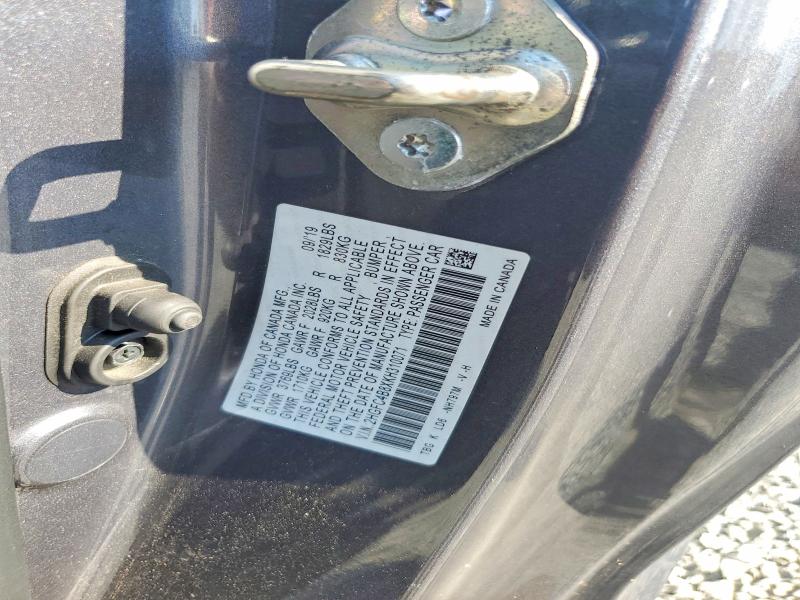 2019 Honda Civic მანქანა იყიდება აუქციონზე, vin: 2HGFC4B8XKH310071, აუქციონის ნომერი: 69116826