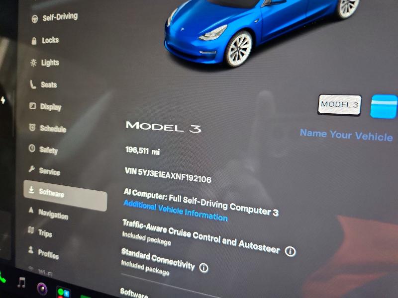 69440326 :رقم المزاد ، 5YJ3E1EAXNF192106 vin ، 2022 Tesla Model 3 مزاد بيع