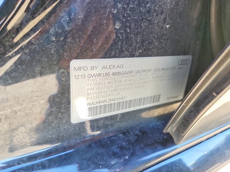 Продаж на аукціоні авто 2014 Audi A4, vin: WAUHFAFL2EN025921, номер лоту: 70847846