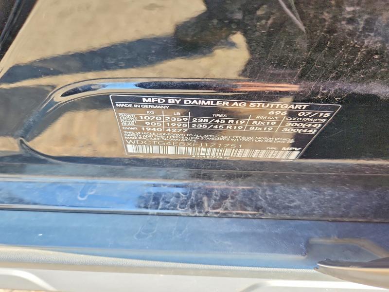 67671416 :رقم المزاد ، WDCTG4EBXFJ171751 vin ، 2015 Mercedes-benz Gla مزاد بيع