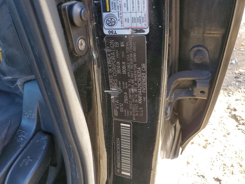 67833496 :رقم المزاد ، KNAFU4A29C5616354 vin ، 2012 Kia Forte مزاد بيع