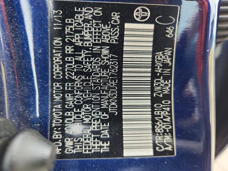 Aukcja sprzedaży 2014 Toyota Prius, vin: JTDKN3DU9E1762317, numer aukcji: 68942946