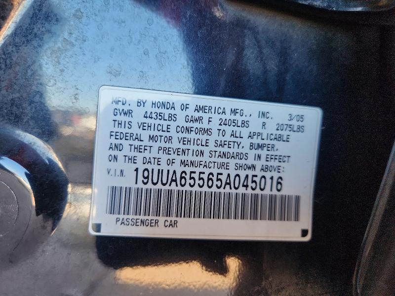 67708186 :رقم المزاد ، 19UUA65565A045016 vin ، 2005 Acura Tl مزاد بيع