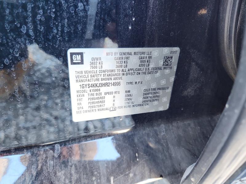 Продажа на аукционе авто 2017 Cadillac Escalade, vin: 1GYS4KKJ3HR214996, номер лота: 70086356