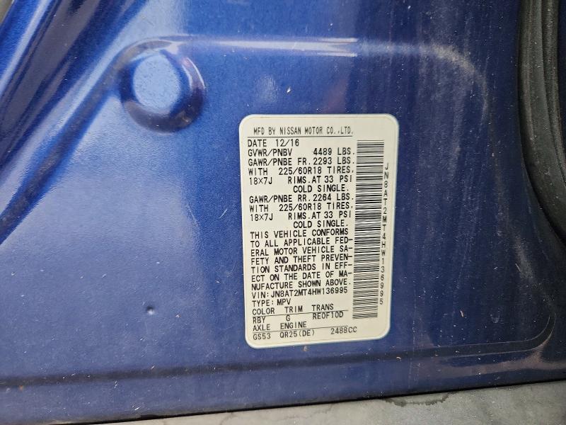 Aukcja sprzedaży 2017 Nissan Rogue, vin: JN8AT2MT4HW136995, numer aukcji: 67066216
