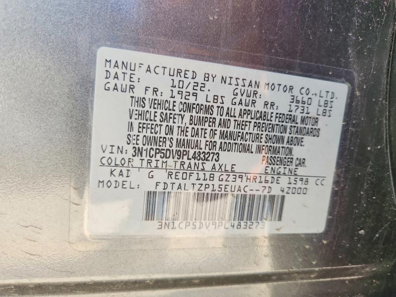 Aukcja sprzedaży 2023 Nissan Kicks, vin: 3N1CP5DV9PL483273, numer aukcji: 67419956