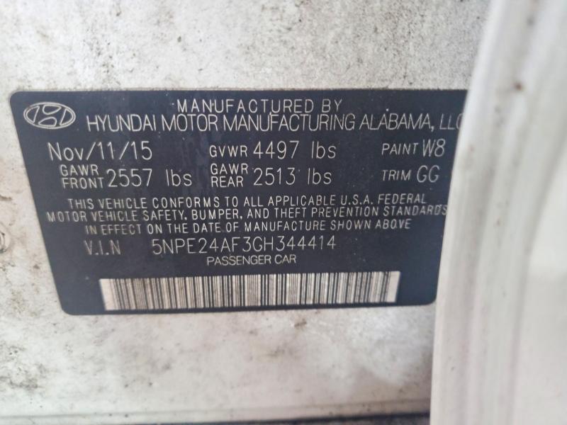 Продаж на аукціоні авто 2016 Hyundai Sonata, vin: 5NPE24AF3GH344414, номер лоту: 68773896