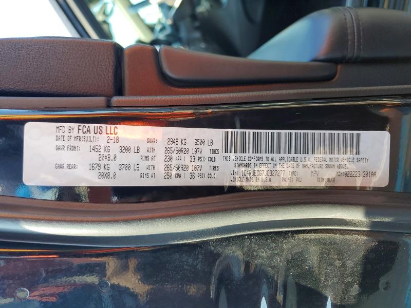67988806 :رقم المزاد ، 1C4RJECG7JC327277 vin ، 2018 Jeep Grand Cherokee مزاد بيع
