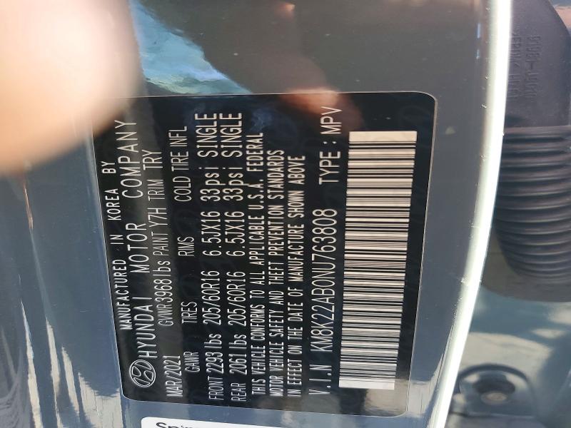 Продажа на аукционе авто 2022 Hyundai Kona, vin: KM8K22AB0NU763808, номер лота: 68141796