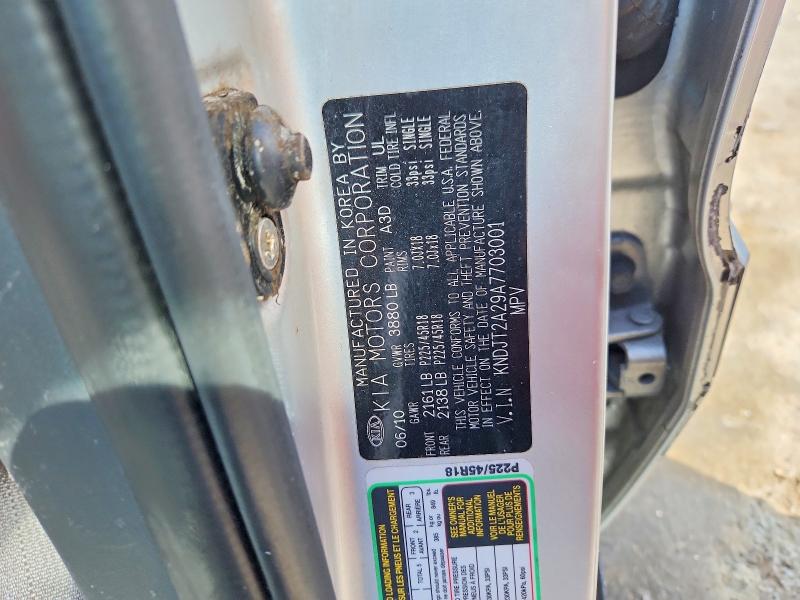 Aukcja sprzedaży 2010 Kia Soul, vin: KNDJT2A29A7703001, numer aukcji: 69496246