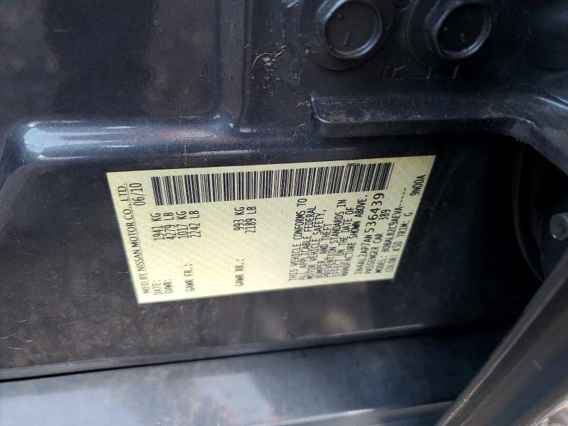 67519846 :رقم المزاد ، 1N4AL2AP7AN536439 vin ، 2010 Nissan Altima مزاد بيع