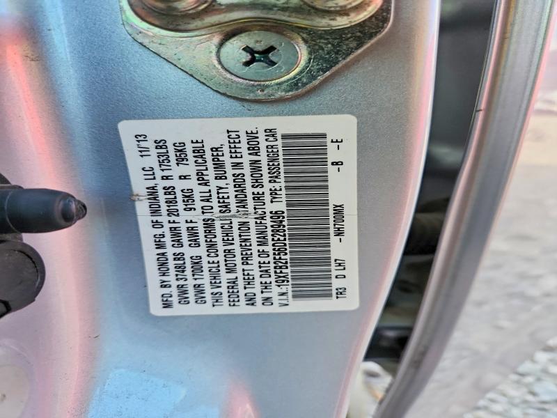 Продажа на аукционе авто 2013 Honda Civic, vin: 19XFB2F56DE289496, номер лота: 69367776