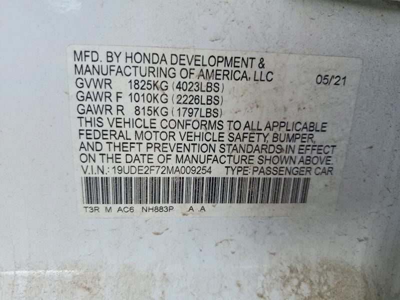 Продаж на аукціоні авто 2021 Acura Ilx, vin: 19UDE2F72MA009254, номер лоту: 67629596