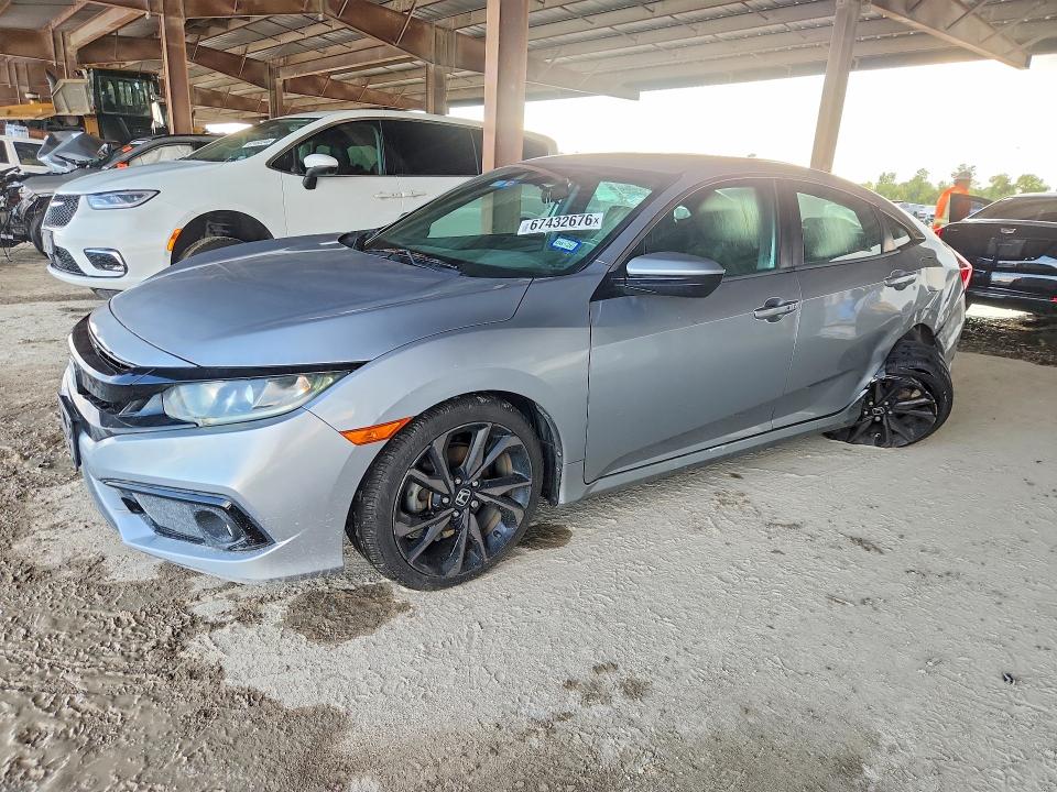 Auction sale of the 2019 Honda Civic, vin: 19XFC2F81KE030645, lot number: 67432676