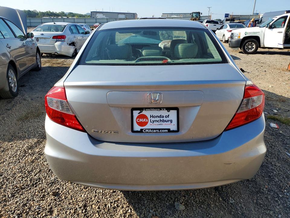67784176 :رقم المزاد ، 2HGFB2F94CH308618 vin ، 2012 Honda Civic مزاد بيع