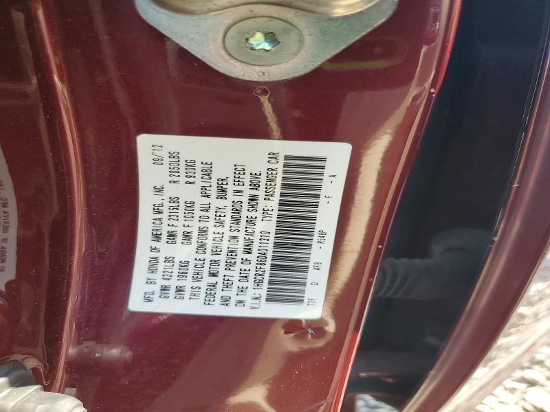 Продажа на аукционе авто 2013 Honda Accord, vin: 1HGCR2F86DA011310, номер лота: 66849726