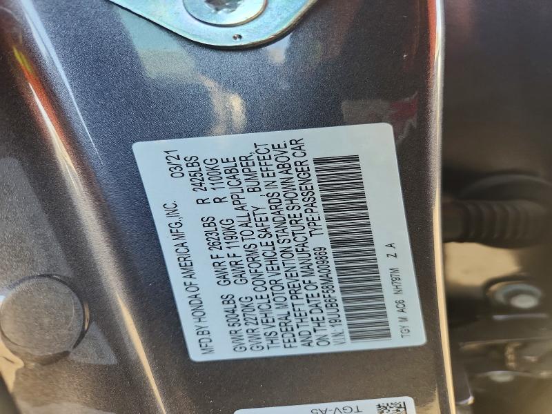 Aukcja sprzedaży 2021 Acura Tlx, vin: 19UUB6F58MA009869, numer aukcji: 68603226