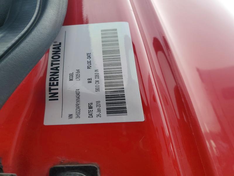 Aukcja sprzedaży 2019 International Lt625, vin: 3HSDZAPR1KN434074, numer aukcji: 70311356