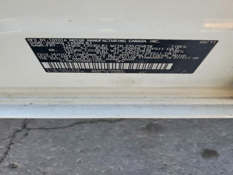 Продажа на аукционе авто 2011 Toyota Rav4, vin: 2T3WK4DV8BW012932, номер лота: 68560186