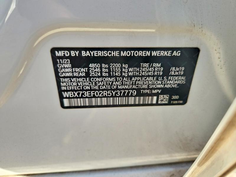 Aukcja sprzedaży 2024 Bmw X1, vin: WBX73EF02R5Y37779, numer aukcji: 69763346