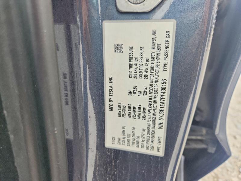 2023 Tesla Model 3 მანქანა იყიდება აუქციონზე, vin: 5YJ3E1EA7PF430156, აუქციონის ნომერი: 70155626