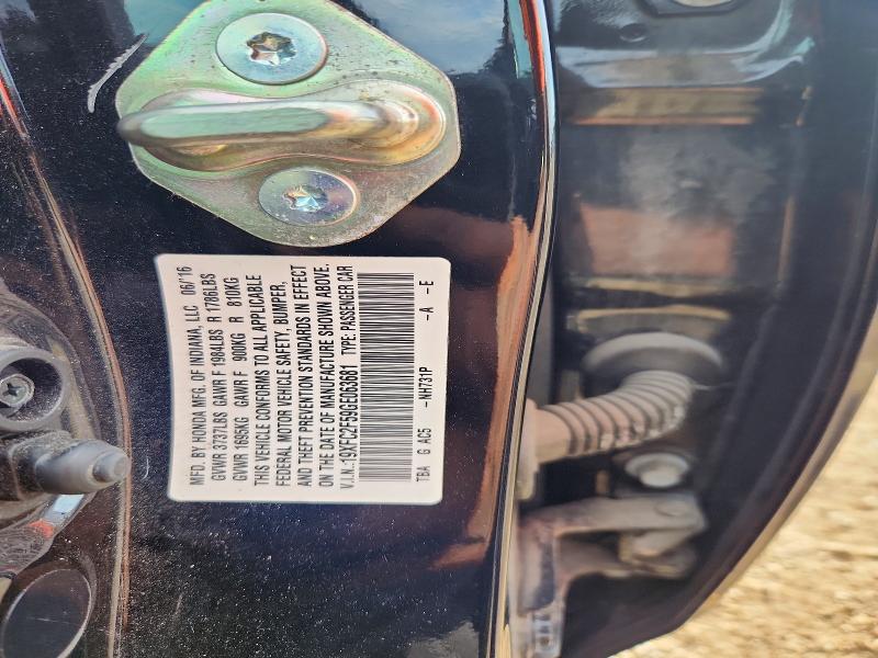 Продажа на аукционе авто 2016 Honda Civic, vin: 19XFC2F59GE063681, номер лота: 69201936