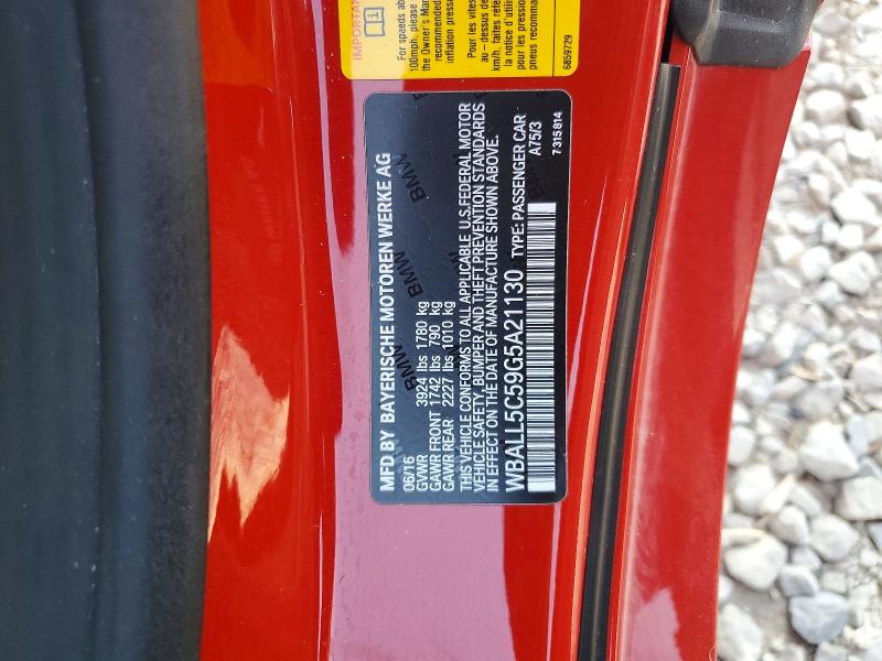 68706466 :رقم المزاد ، WBALL5C59G5A21130 vin ، 2016 Bmw Z4 مزاد بيع