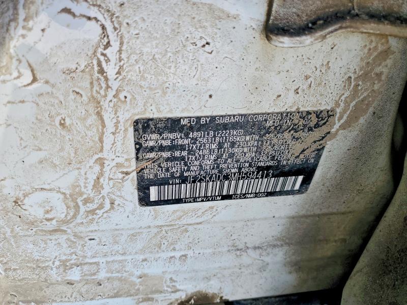 Продаж на аукціоні авто 2021 Subaru Forester, vin: JF2SKADC3MH594413, номер лоту: 70076206