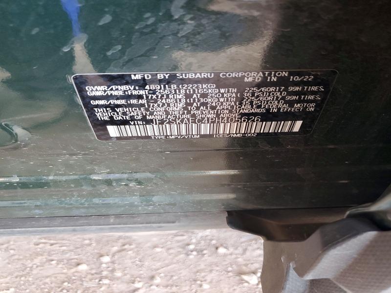2023 Subaru Forester მანქანა იყიდება აუქციონზე, vin: JF2SKAEC4PH405626, აუქციონის ნომერი: 67847476
