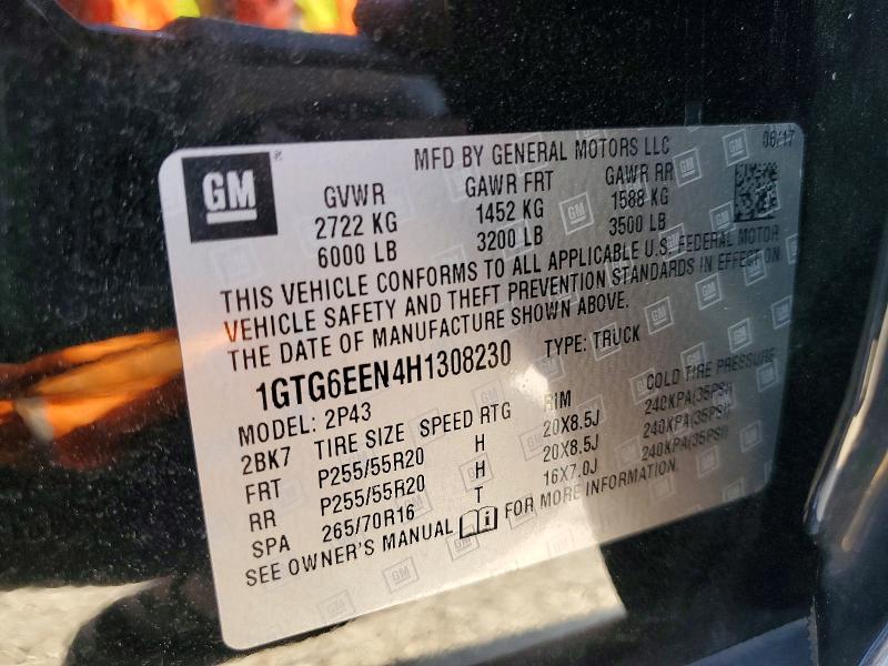 2017 Gmc Canyon მანქანა იყიდება აუქციონზე, vin: 1GTG6EEN4H1308230, აუქციონის ნომერი: 70930096