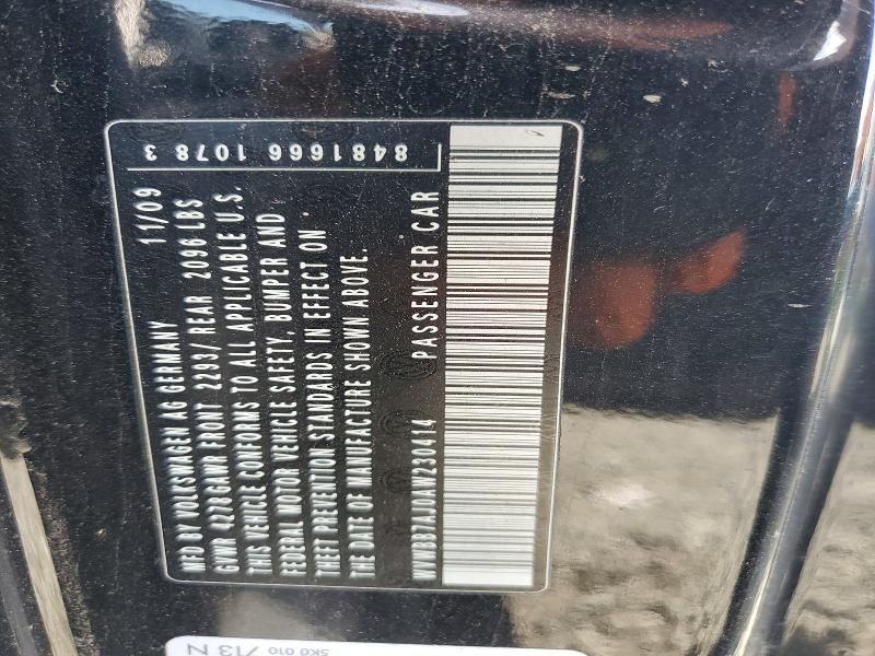 69068176 :رقم المزاد ، WVWBB7AJ0AW230414 vin ، 2010 Volkswagen Golf مزاد بيع