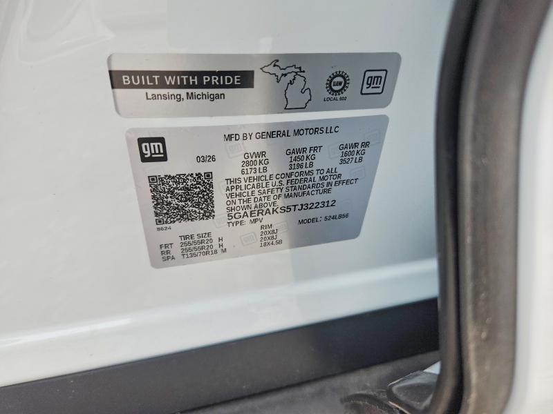 Продажа на аукционе авто 2026 Buick Enclave, vin: 5GAERAKS5TJ322312, номер лота: 69747436