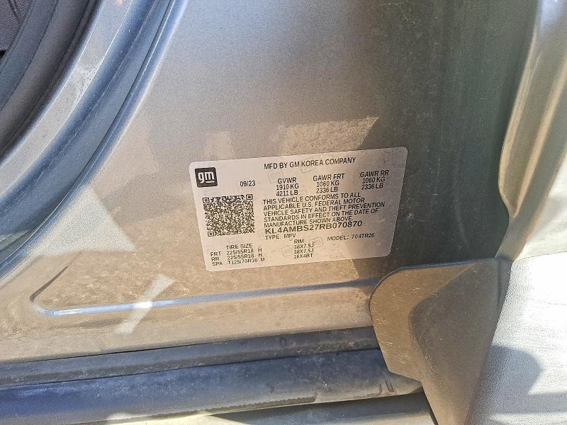 66112586 :رقم المزاد ، KL4AMBS27RB070870 vin ، 2024 Buick Encore Gx مزاد بيع