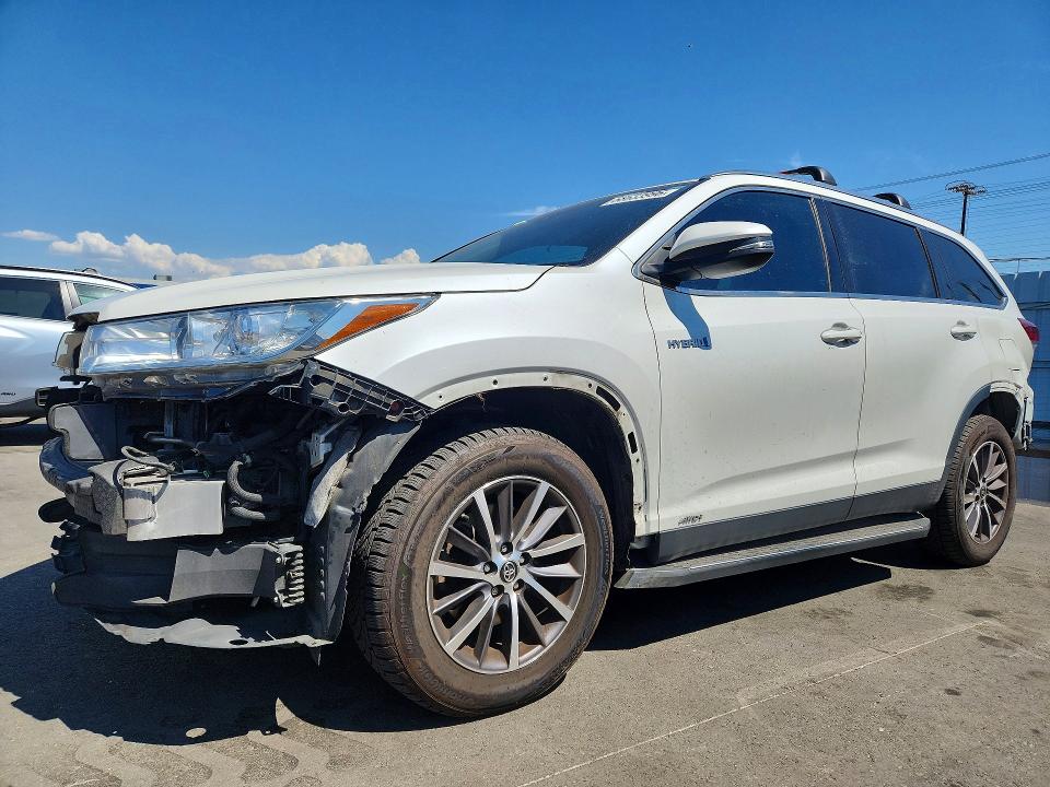 2019 Toyota Highlander Hybrid მანქანა იყიდება აუქციონზე, vin: 5TDJGRFH9KS055029, აუქციონის ნომერი: 68633996