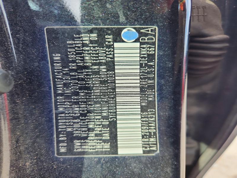 Aukcja sprzedaży 2014 Toyota Corolla, vin: 5YFBURHE4EP101038, numer aukcji: 70530536