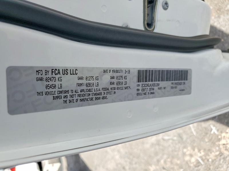 Продаж на аукціоні авто 2018 Dodge Charger, vin: 2C3CDXGJXJH261260, номер лоту: 68668266