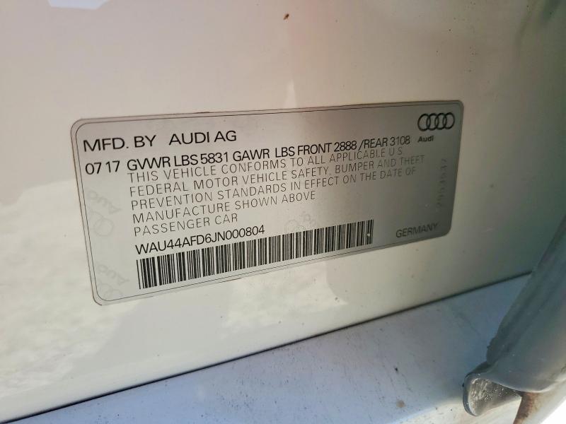Продажа на аукционе авто 2018 Audi A8, vin: WAU44AFD6JN000804, номер лота: 70792726