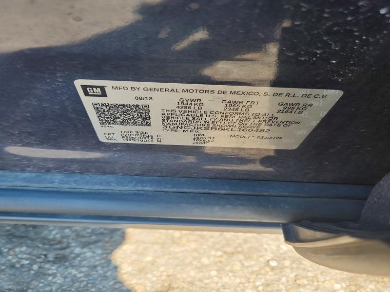 Продаж на аукціоні авто 2019 Chevrolet Trax, vin: 3GNCJKSB6KL160482, номер лоту: 67042886