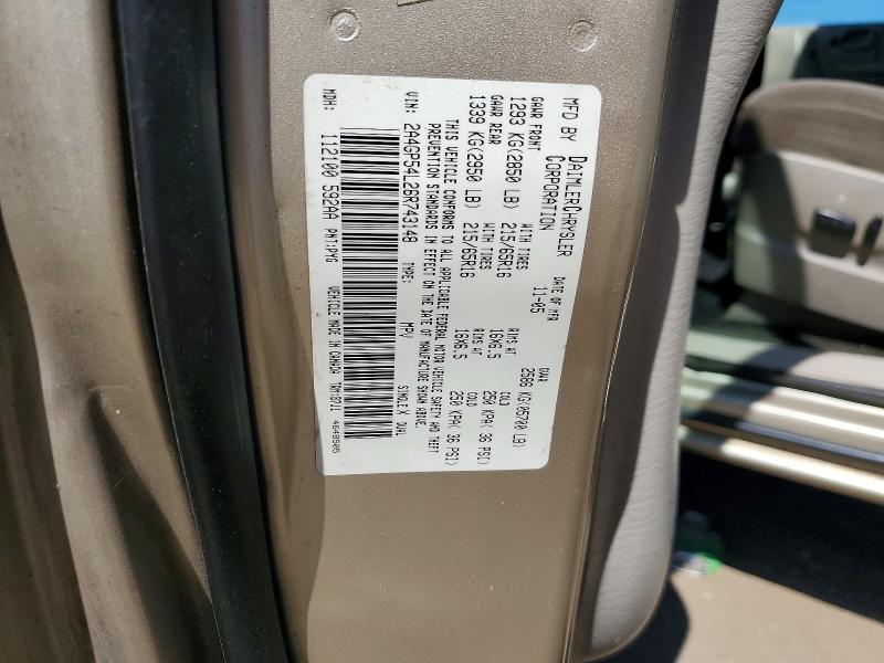 Aukcja sprzedaży 2006 Chrysler Town & Country, vin: 2A4GP54L26R743148, numer aukcji: 67871576